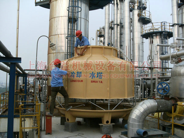 High-temperature cooling tower in chemical factory 